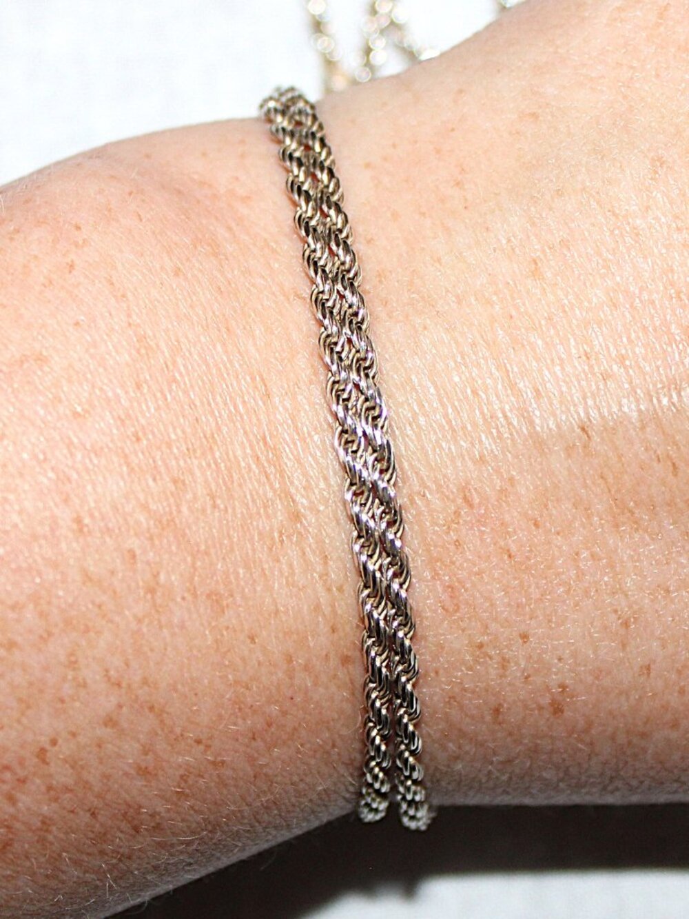 Sterling Silver 20 Inch Rope Chain Necklace - Picture 5 of 5